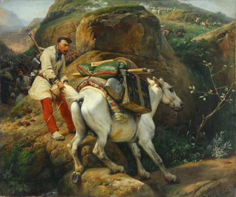  125-Passaggio del cavallo portavivande 